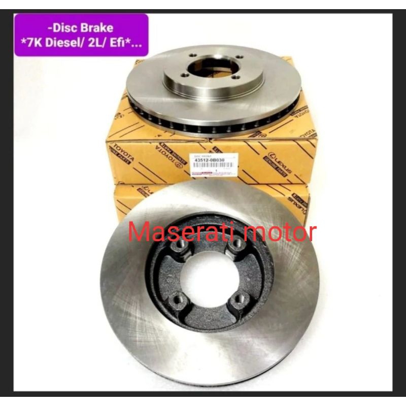 DISC BRAKE ROTOR DISC PIRING CAKRAM TOYOTA KIJANG 7K DIESEL/2L/KIJANG EFI ASLI ORIGINAL GRESS BARU "