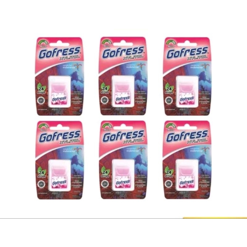 

gofress permen tipis penyegar mulut rasa strawberry 6pcs