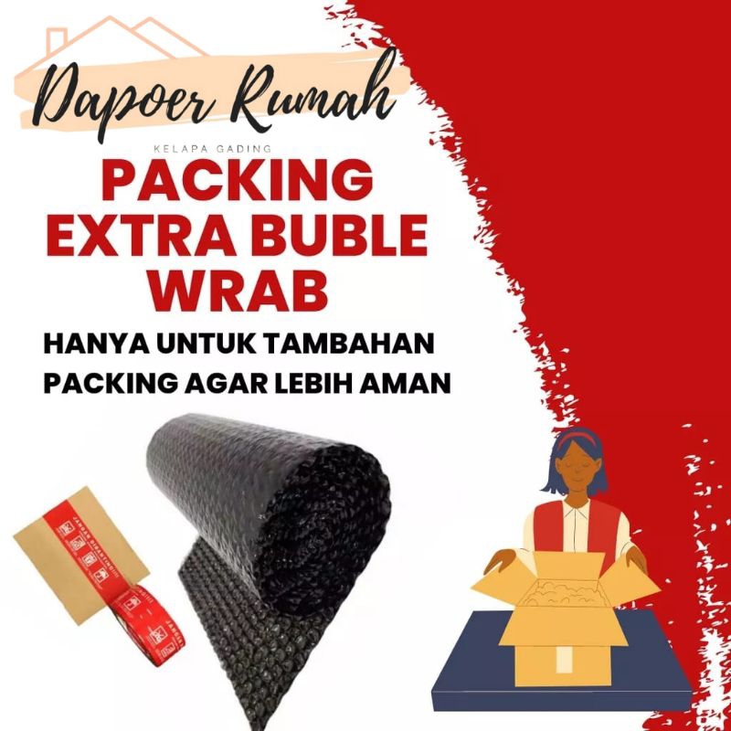 

EXTRA PACKING BUBBLE WRAP /LEBIH AMAN DAN TEBAL