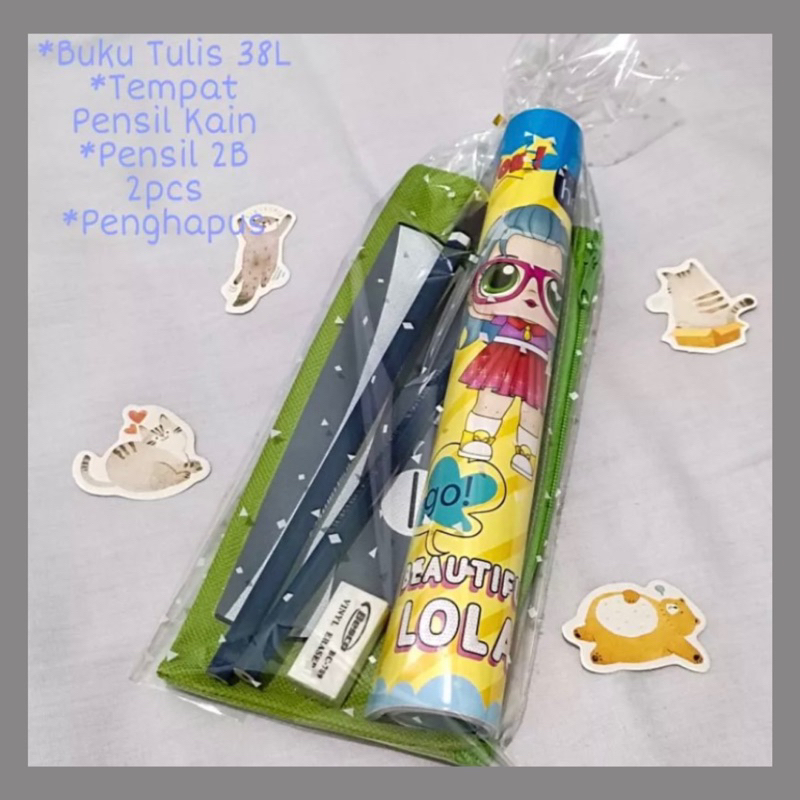 

Paket Alat Tulis Murah/ Gift Alat Tulis/ Paket Tempat Pensil Buku/ Hadiah 17 Agustusan/ Souvenir Ulang Tahun