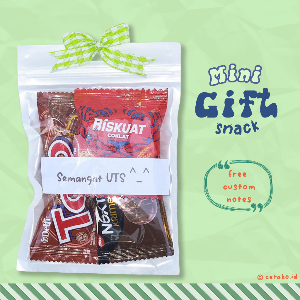 

Freebies Mini Gift Snack Bisa Custom Notes MG-003