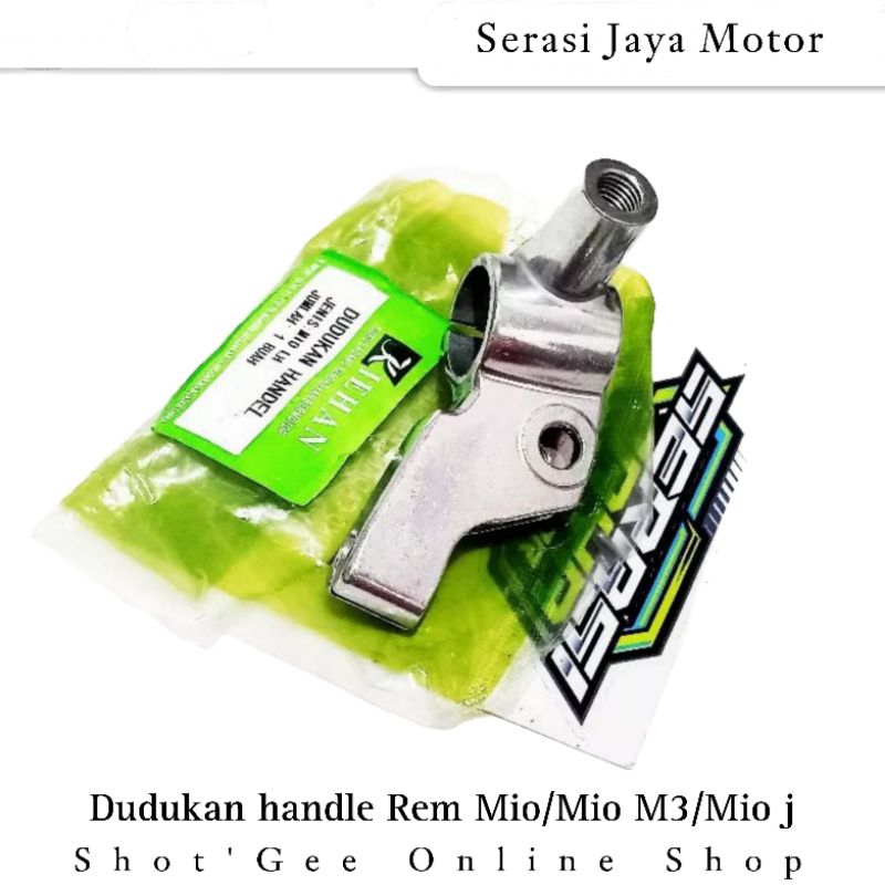 DUDUKAN HANDLE REM LH KIRI MIO/MIO J/MIO M3 / DUDUKAN SPION KIRI MIO