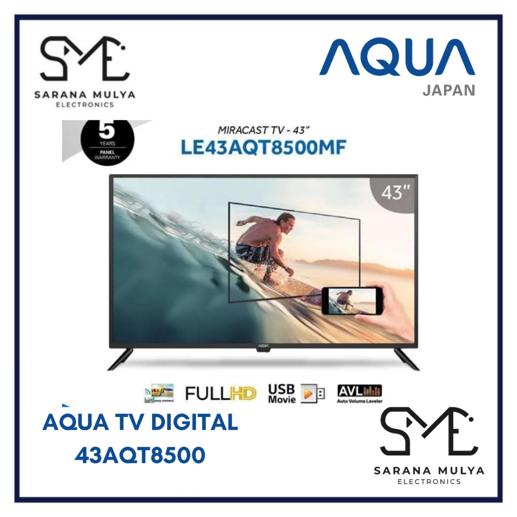 AQUA DIGITAL TV LED 43AQT8500 - 43INCH DIGITAL TV