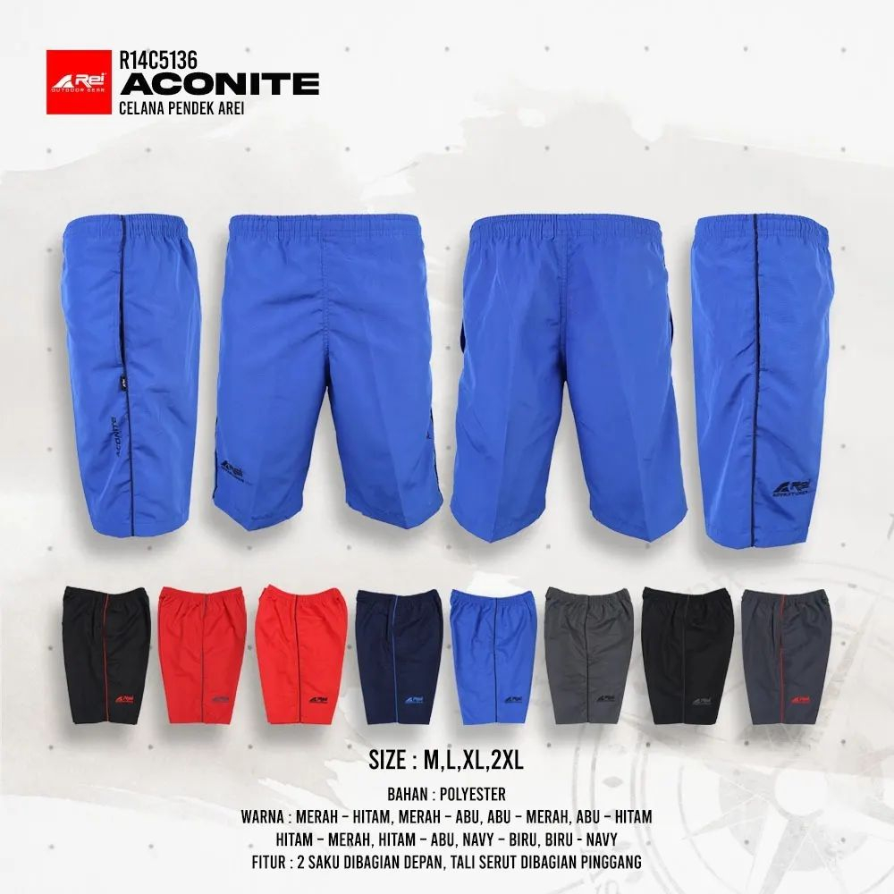 Rei Celana Pendek Pria Aconite Arei Outdoorgear Traning