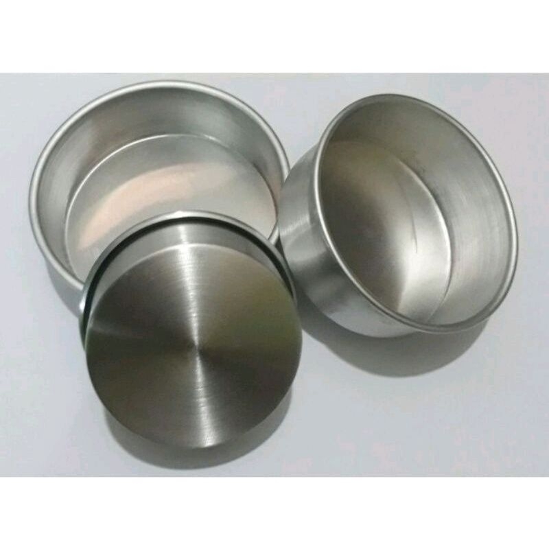 Loyang press mini susun 3 tanpa sambungan/Loyang bentuk kotak bulat love