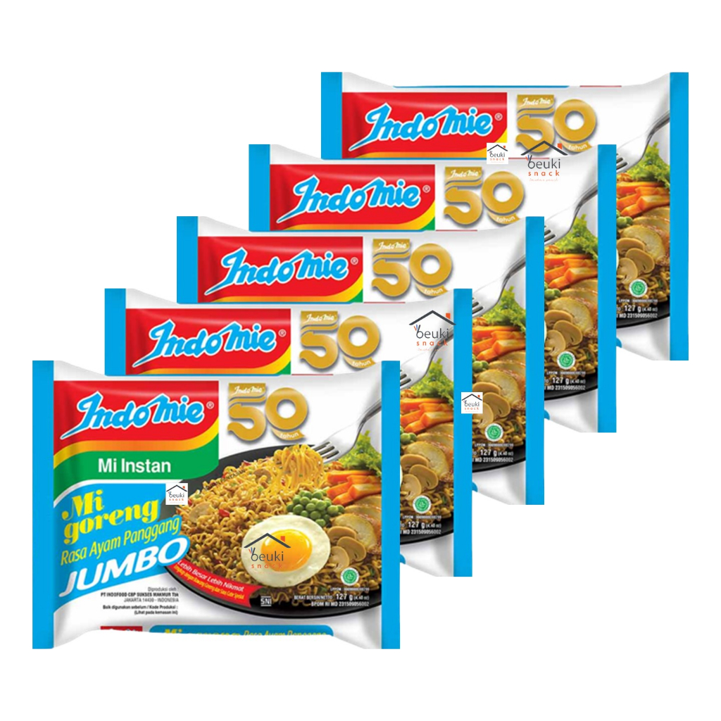 

5PCS Indomie Jumbo Ayam Panggang Mie Goreng Porsi Besar