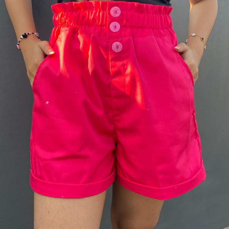 SHORT PANTS BUTTON 6859 / CELANA PENDEK BAHAN KATUN