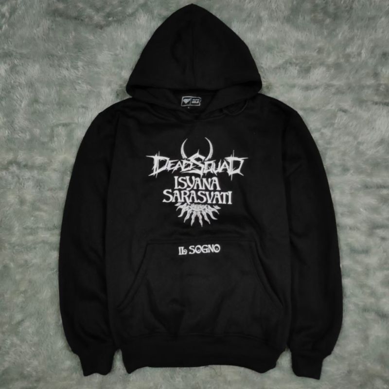 SWEATER HOODIE PREMIUM DEADSQUAD ISYANA SARASVATI  SIZE M.L.XL.XXL