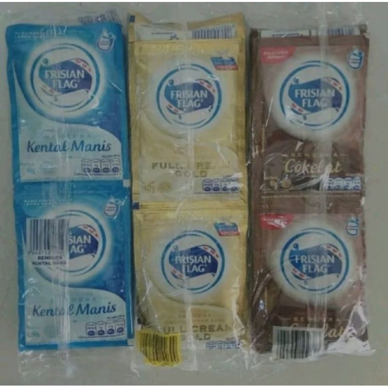 

Susu kental manis sachet Frisian flag