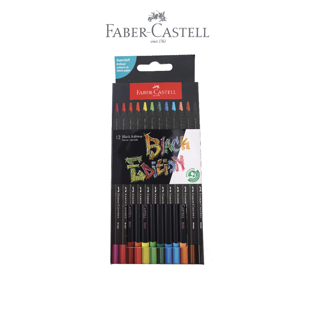 

Pensil 12 Warna Faber Castell Black Edition Series Colour Pencils