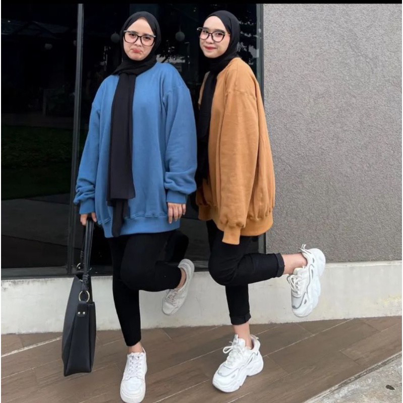 sweater oblong XXXL | Basic polos jumbo koreaan style