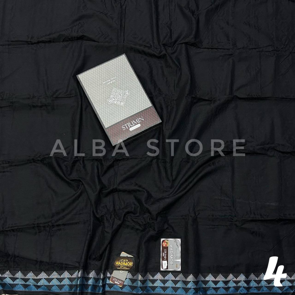 Sarung WADIMOR STRIMIN Hitam Polos Timbul Doby/Sarung Wadimor Black Sweet Wadimor Hitam Garis Hitam 