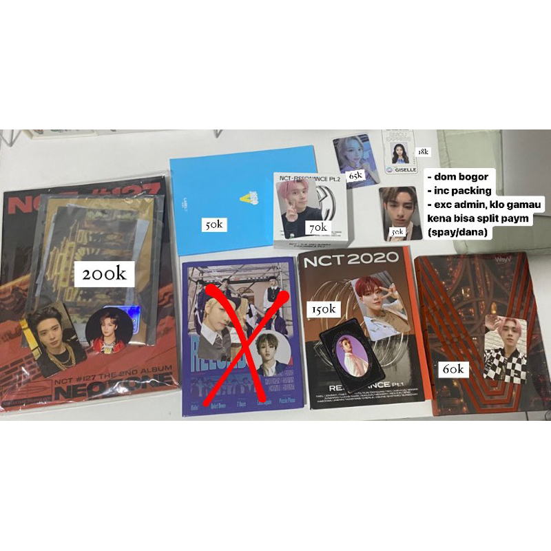 wts want to sell neozone album t ver jaehyun cc haechan summer note wayv album kihno resonance pt 2 