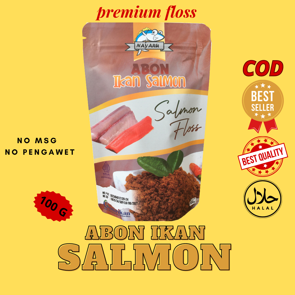 

PROMO ABON IKAN SALMON 100 GRM ASLI SEGAR NON MSG PENGAWET MPASI SNACK HALAL MAKANAN RINGAN CEMILAN