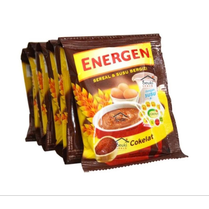 

ENERGEN sereal dan susu 35 gr rasa COKLAT isi 10 sachet PROMO