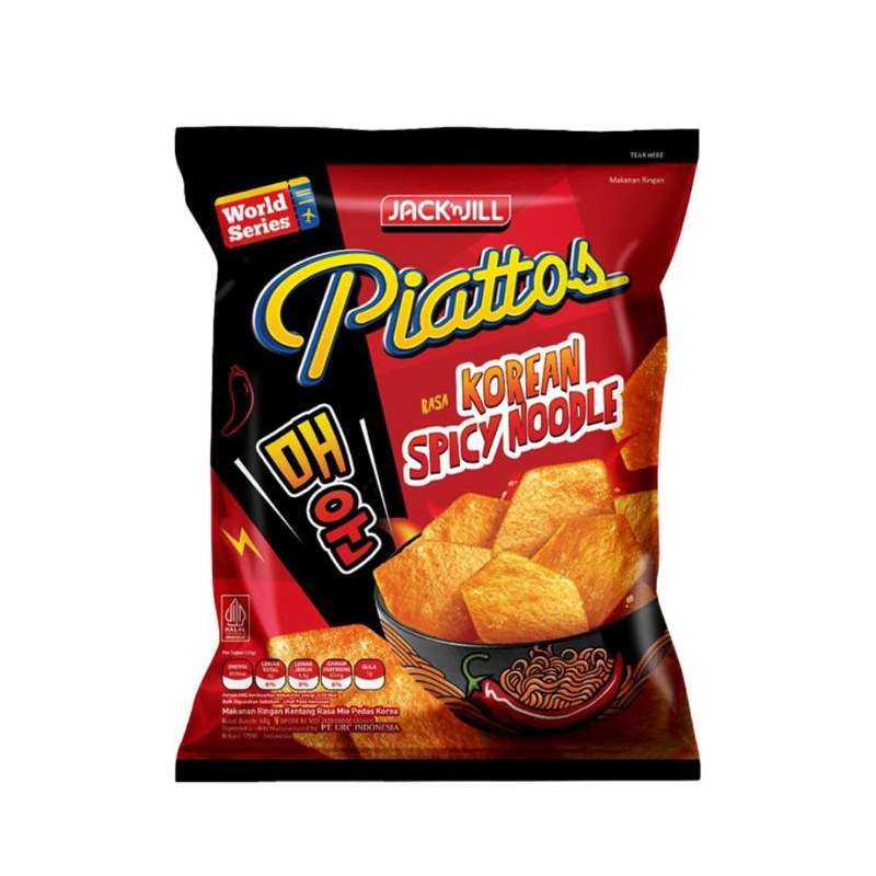 

Piattos Snack Kentang Rasa Korean Spicy Noodle / Keju Pedas Korea 68gr