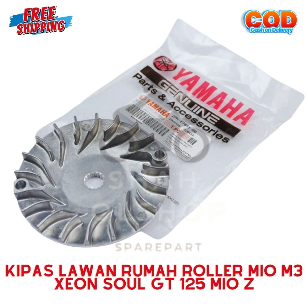 KIPAS CVT RUMAH ROLLER MIO M3 125 Z S SOUL GT FINO XRIDE 125 / Kipas rumah roller kipas CVT mio soul