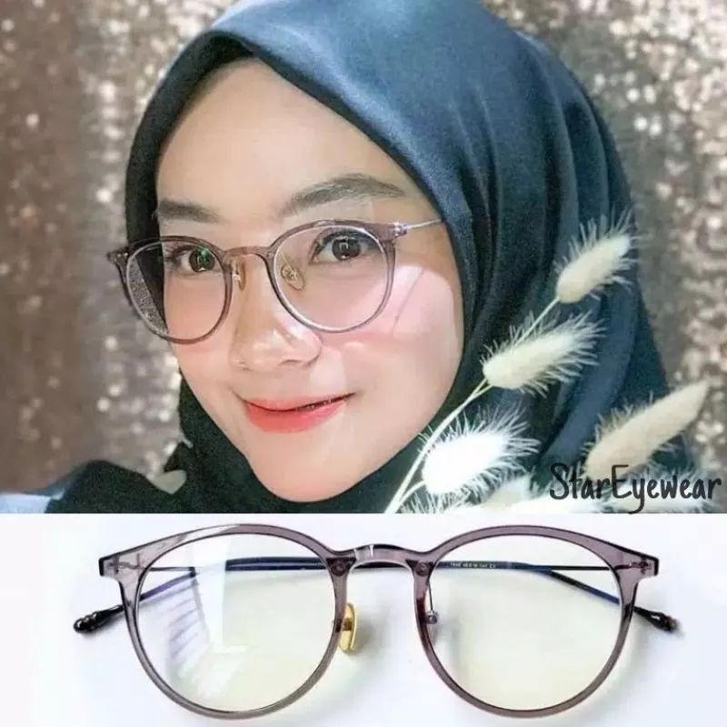 FRAME FELYS LENSA BLUECROMIC - KACAMATA MINUS - KACAMATA ANTIRADIASI - KACAMATA BULAT -KACAMATA PRIA