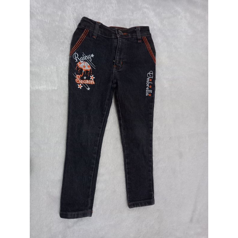 celana blue jeans anak second