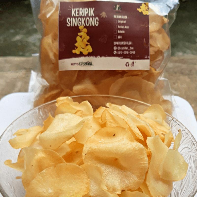 

CEMILAN KERIPIK SINGKONG ORIGINAL PREMIUM - ORIGINAL/PEDAS JOSS/BALADO/BBQ | CAMILAN BOS