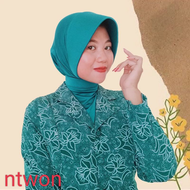 Batik pkk nasional premium warna hijau tosca