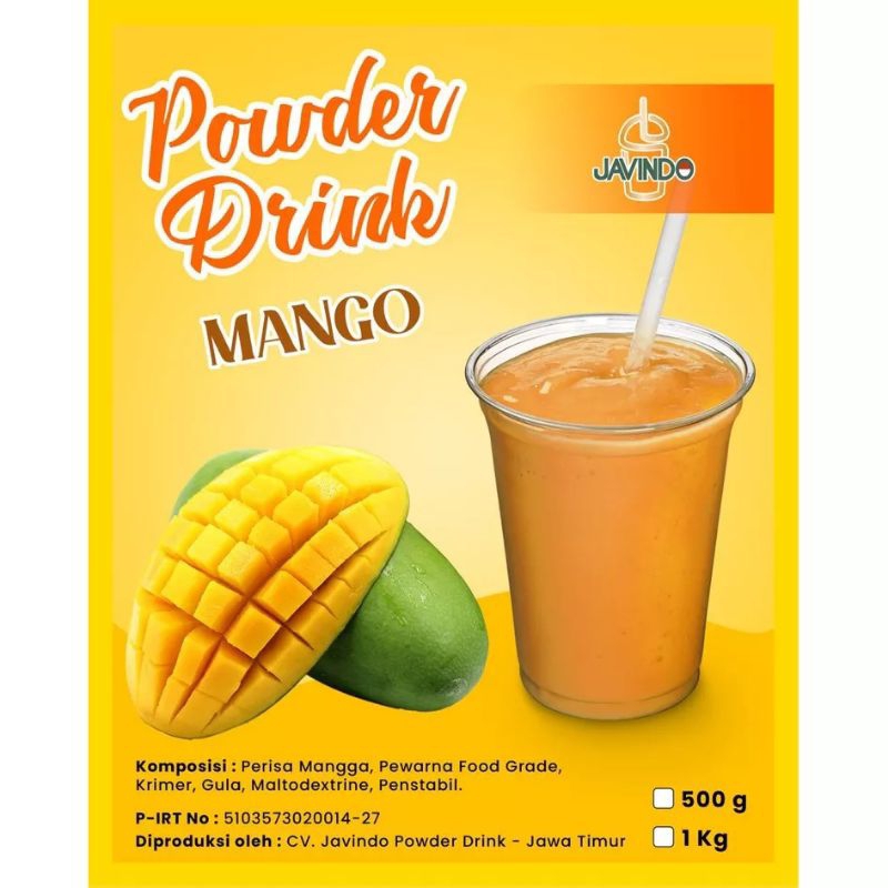 

serbuk minuman mangga