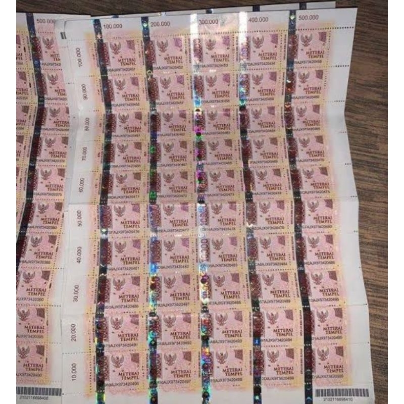 

Materai 10000 asli / materai 10ribu asli