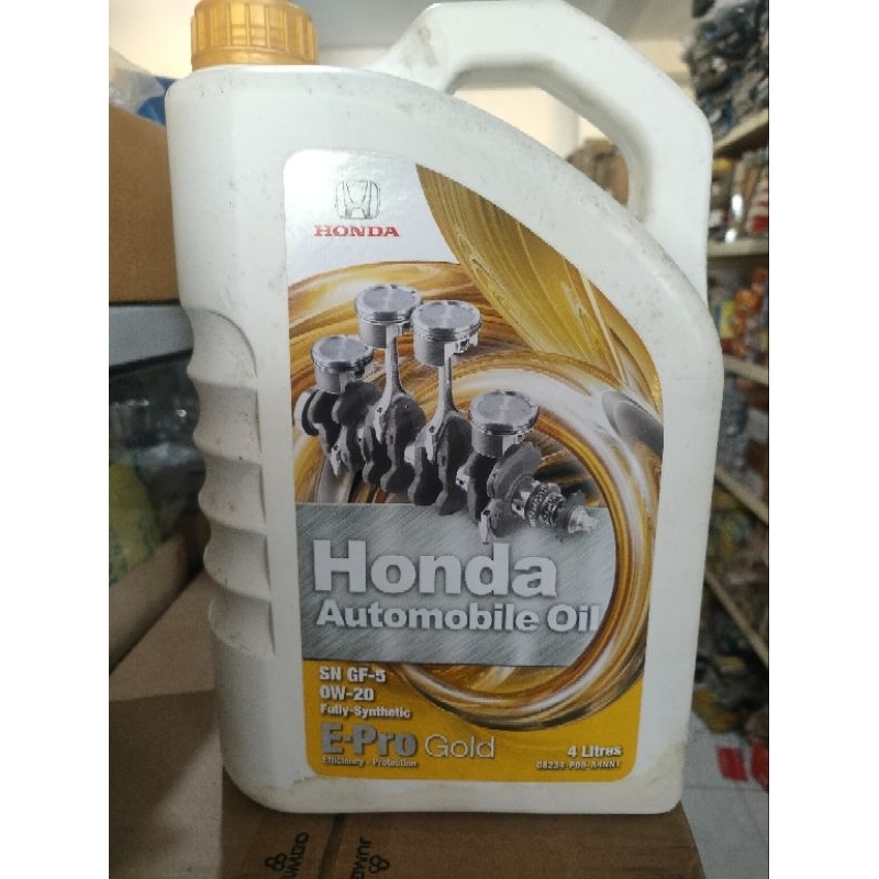 Oli Honda E Pro Gold Blue Full Synthetic 0-20/5-30W 4L Honda Original