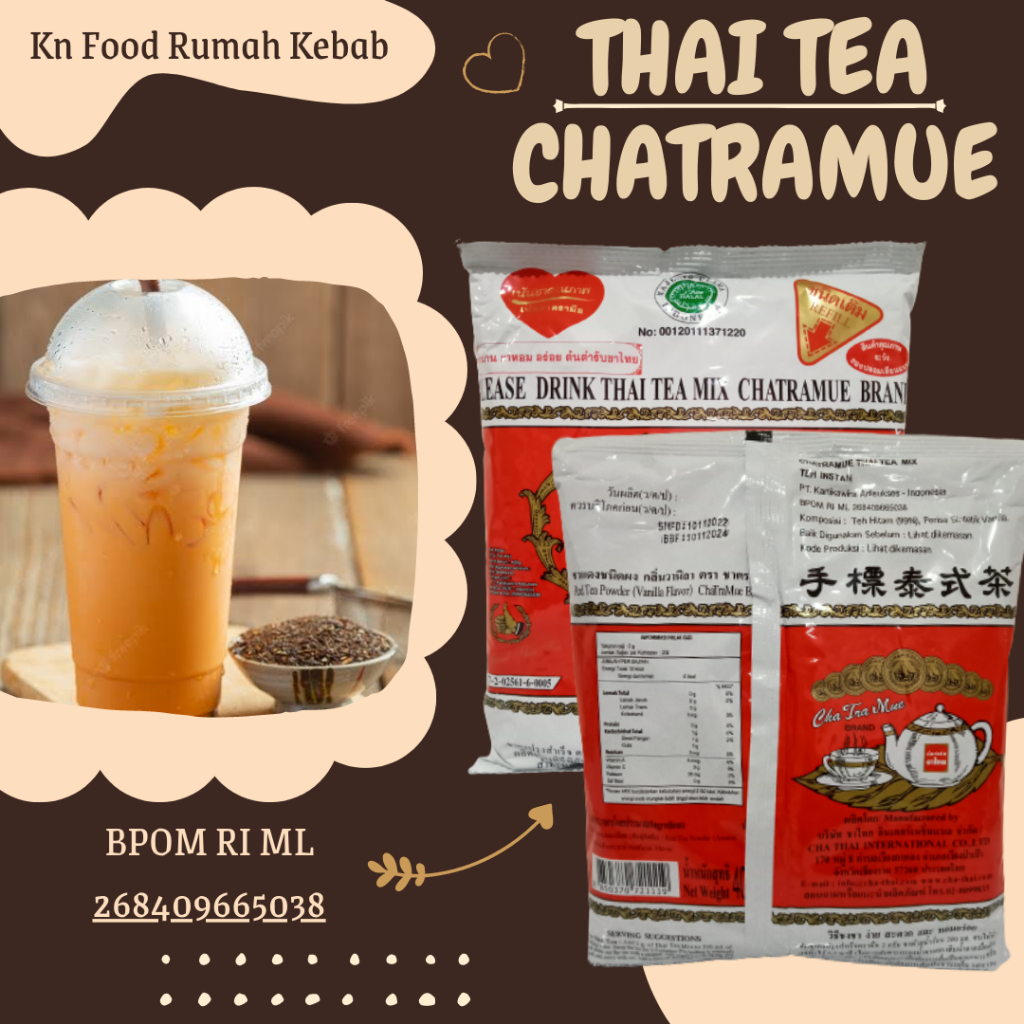 

Thai Tea ori Chatramue 400 g BPOM