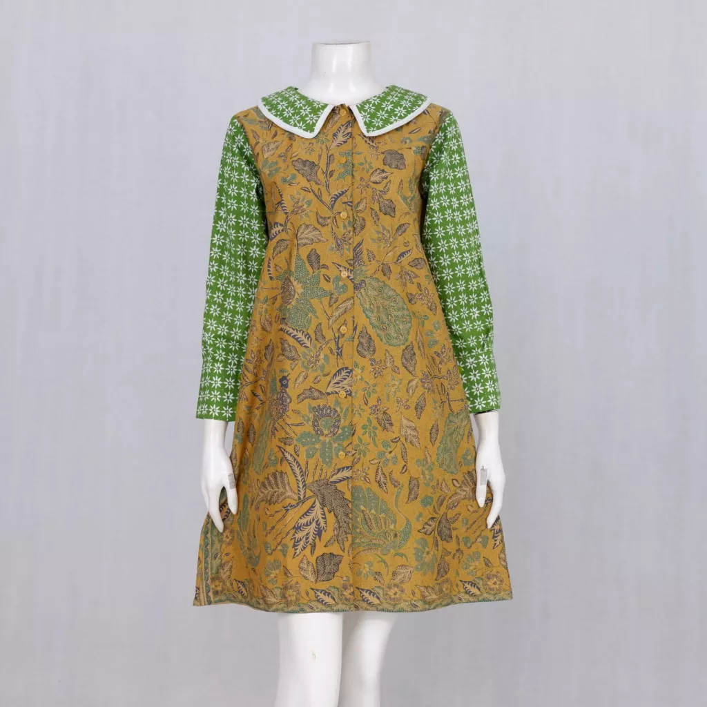 Elzaeda Tunik Batik Wanita Modern Jumbo LD 120 130 140 | Atasan Batik TUNIK ANDARA TRUNTUM 01 | TUNI