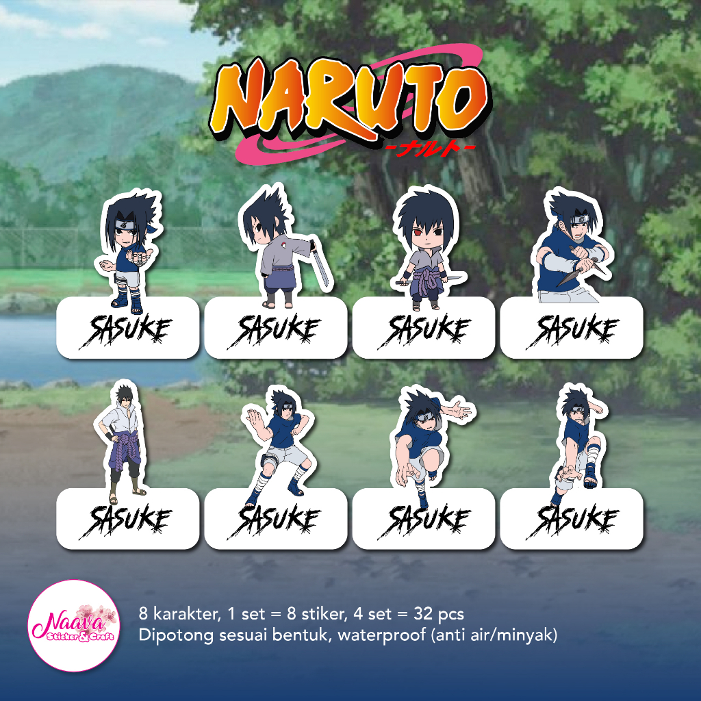 

STIKER LABEL BUKU BERDIRI CUSTOM NAMA ANAK - NARUTO (SASUKE UCHIHA)