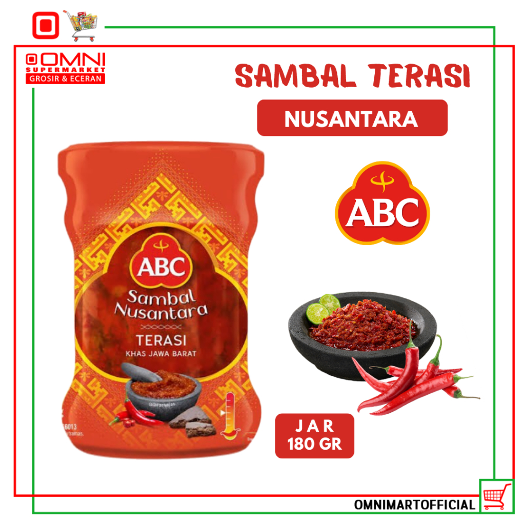 

Abc Sambal Terasi Jar Ukuran Toples Kaca Mini 180g