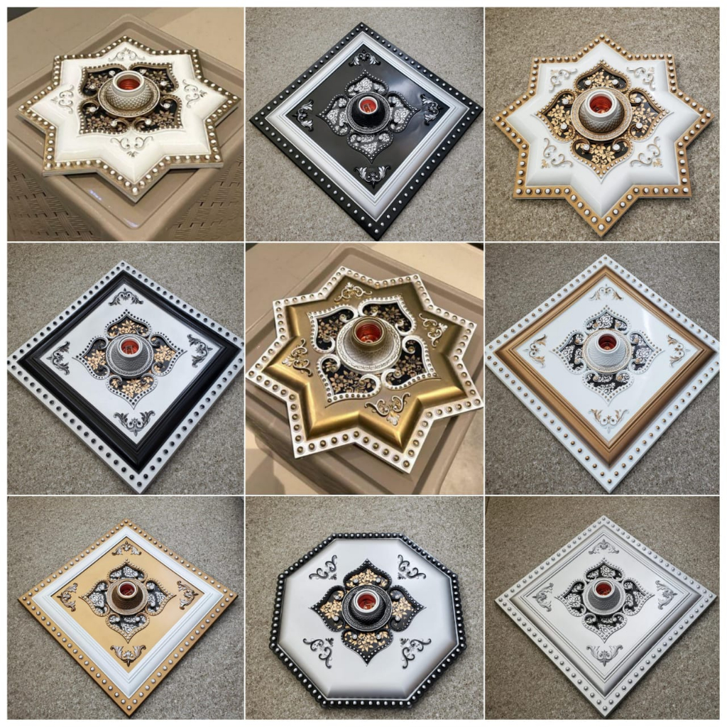 Fiting hias ornamen plafon 30 cm