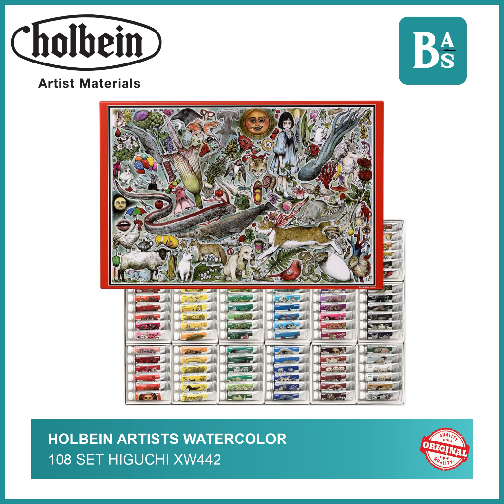 

Holbein Artists Watercolor 108 Set Higuchi XW442