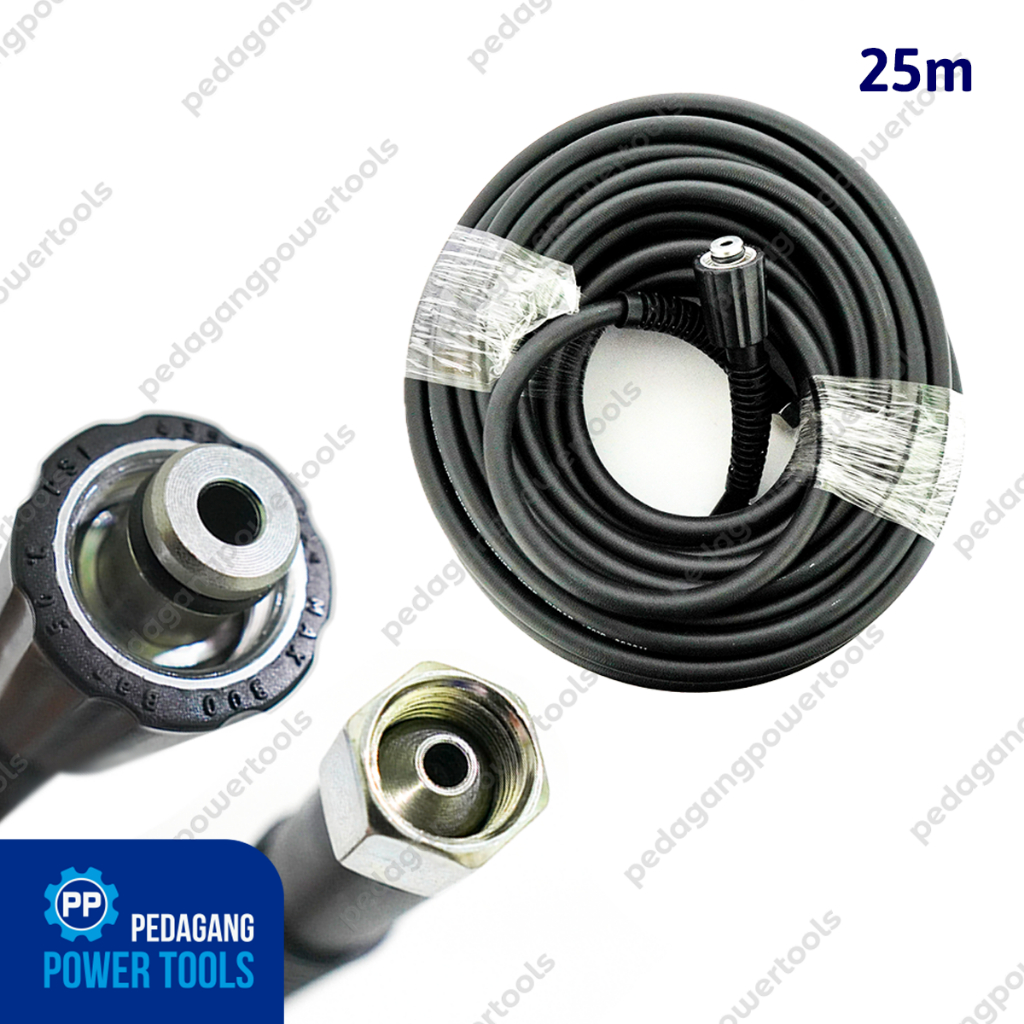 MOLLAR 25 METER SELANG JET CLEANER MESIN STEAM MOBIL HIGH PRESSURE