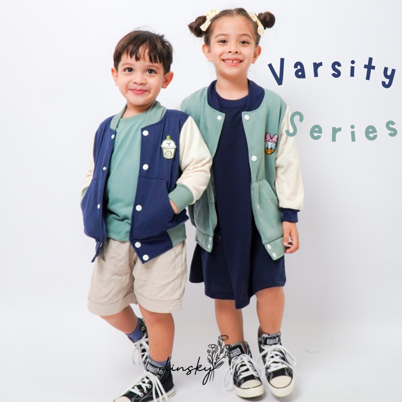 LINSKY BABY - Varsity Series Jacket Anak Couple Tobeli.Kids