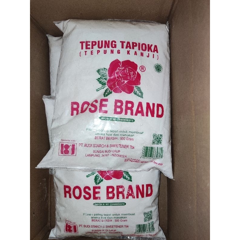 

Tepung Tapioka (Tepung Kanji) Rose Brand 500 gr