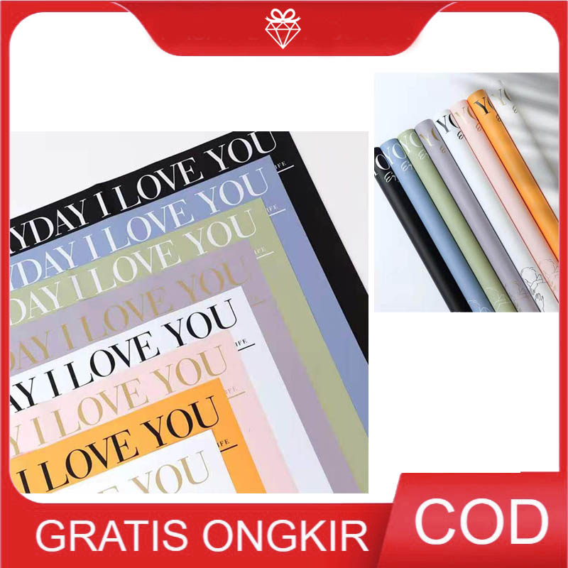 

1 LEMBAR Korean Wrapping Everyday Love - Cellophane Buket Bunga W026