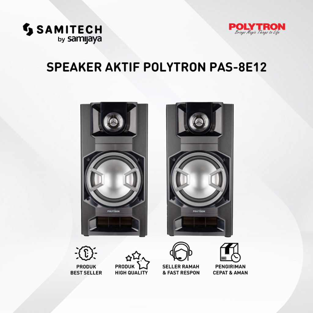 SPEAKER AKTIF POLYTRON PAS 8E12 / PAS-8E12 BERGARANSI
