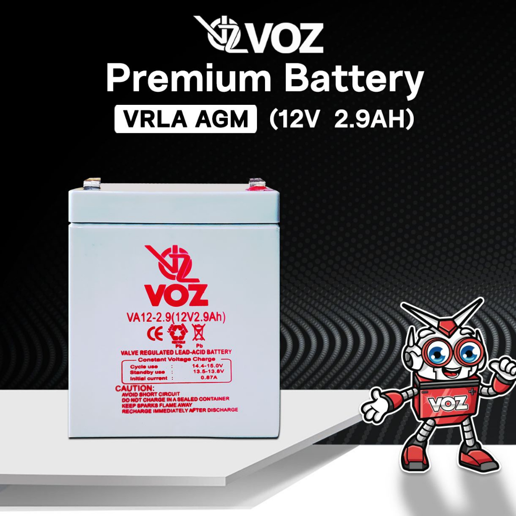 VOZ VRLA 12V 2.9Ah |  Aki VRLA /Aki kering
