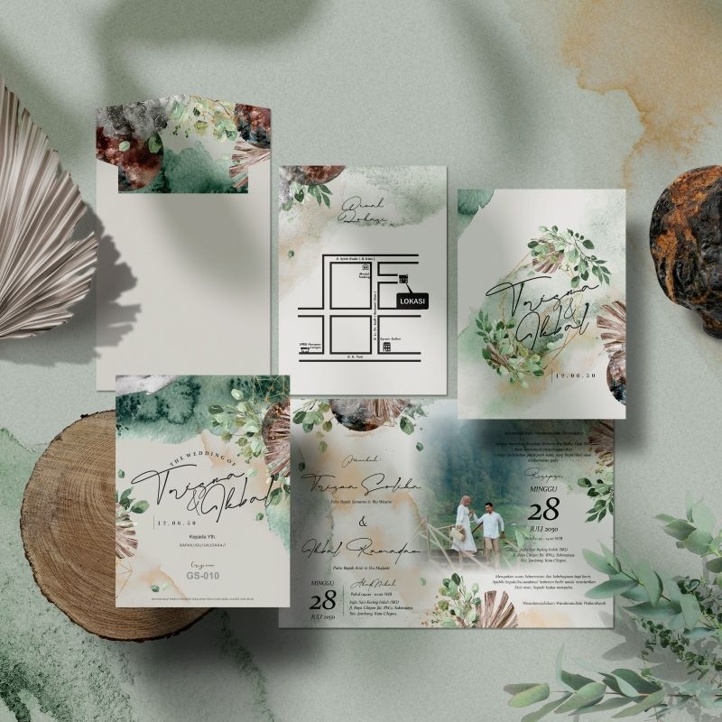 UNDANGAN PERNIKAHAN / UNDANGAN BLANKO / GS - 010