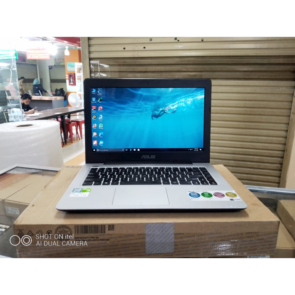 Laptop core i5 Generasi 6 Ram 4gb Hdd 1 tb vga Nvidia 2 gb Laptop As*us A456u core i5/4gb/1tb/2gb vg