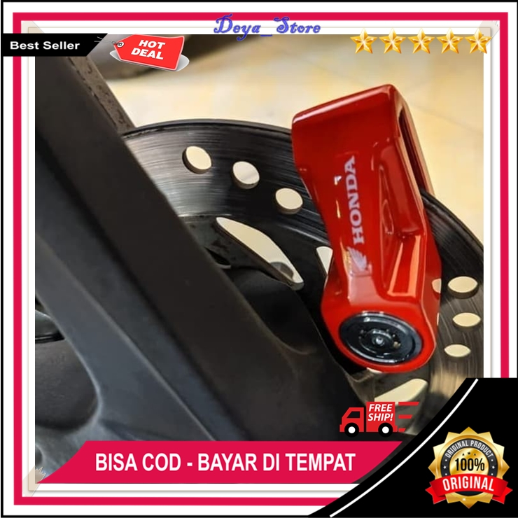 Kunci Gembok Cakram Original Honda Kunci Priringan Cakram Motor Honda Ori Kunci Cakram Motor Univers