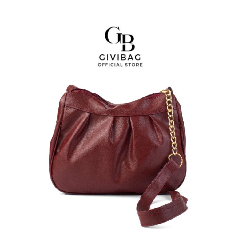 Terbaru [Givi] Ivana Bag Slingbag Wanita Tas Korea Tas Selempang Korean Style Slingbag Selempang