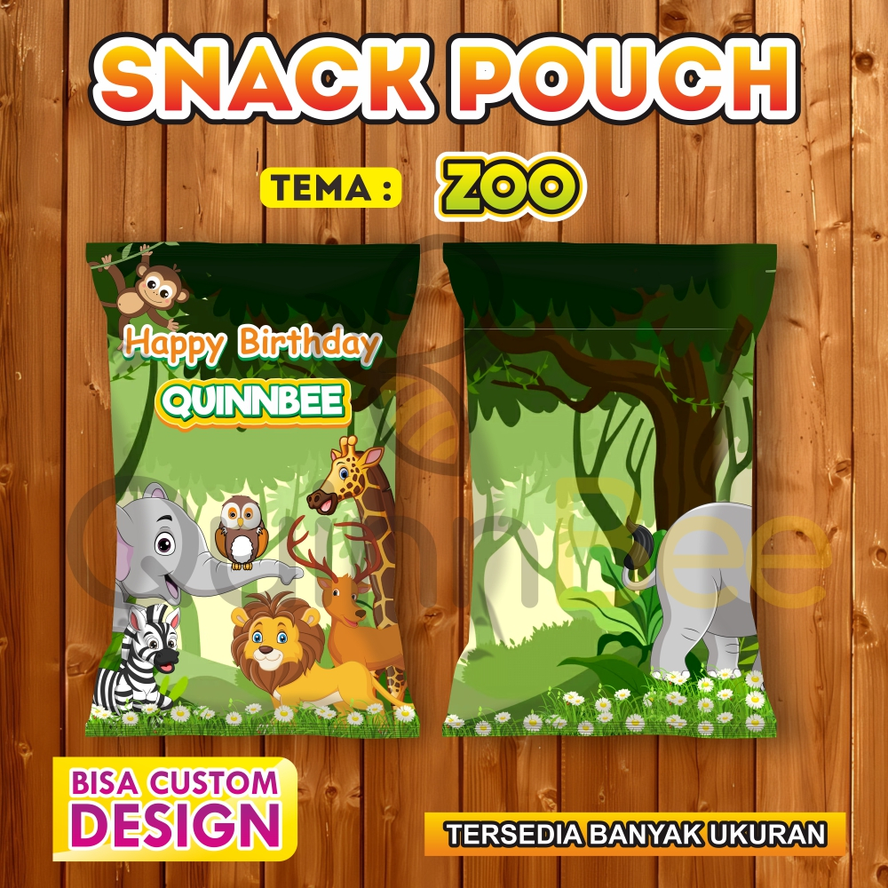 

Snack Pouch Jumbo|Pouch Ultah|Kemasan Snack Ulang Tahun|Birthday Snack Pouch (Gratis Design) - ZOO-ANIMAL-KEBUN BINATANG