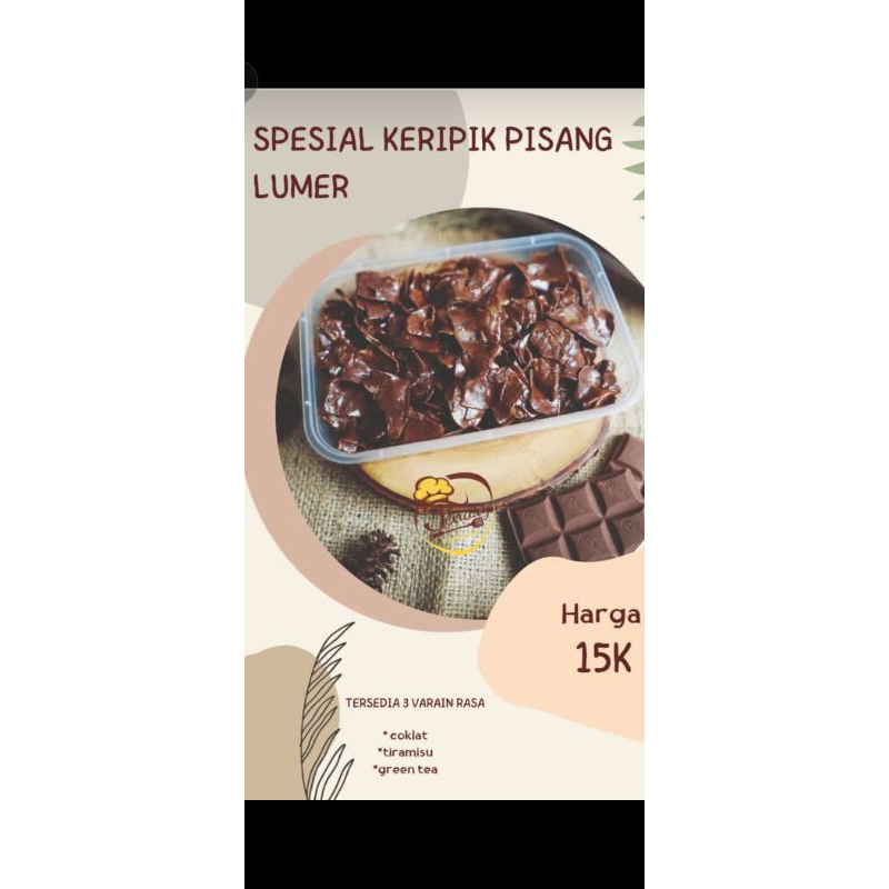 

keripik pisang lumer coklat