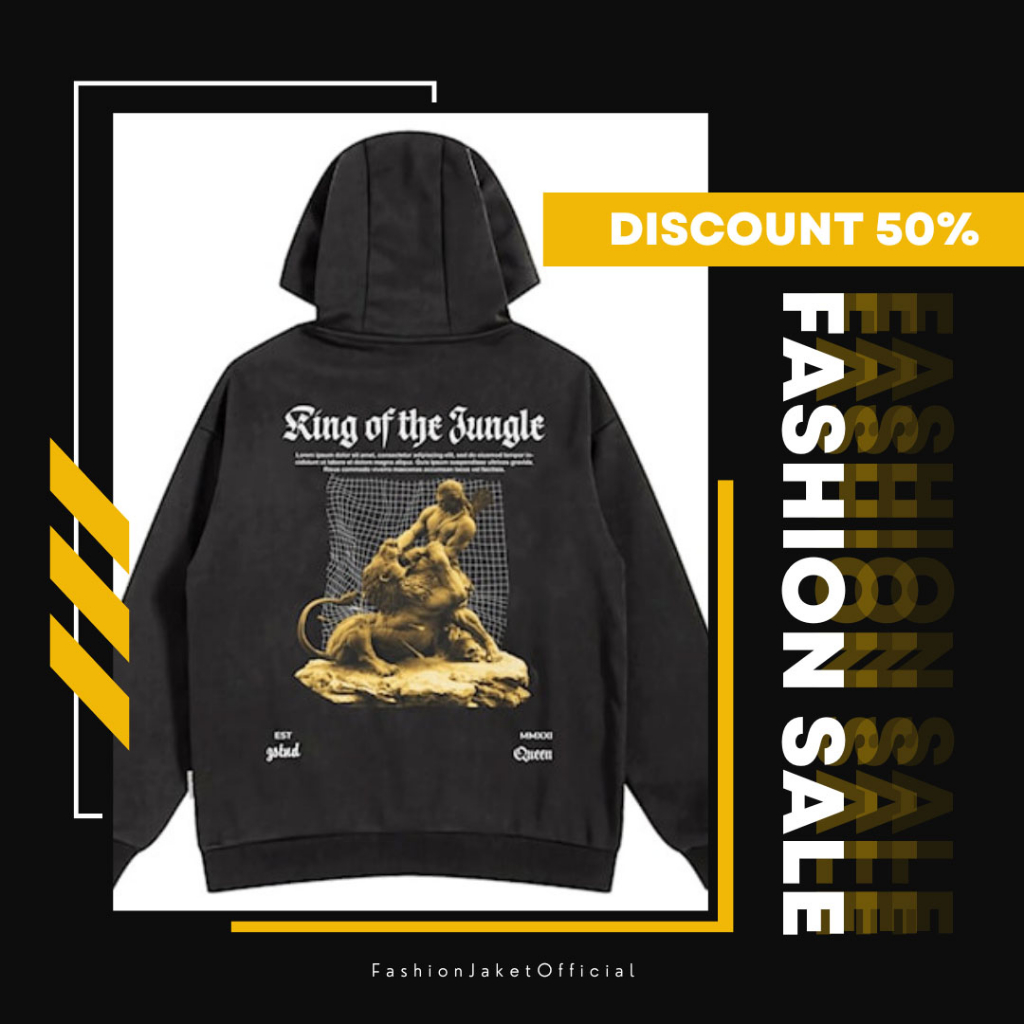 HOODIE PRIA DISTRO SUWITER PRIA WANITA DISTRO HOODIE  KING JUNGLE