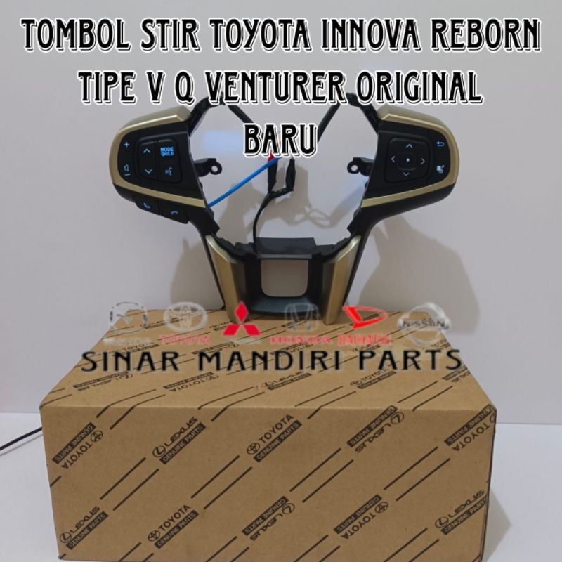 tombol audio stir setir toyota fortuner GR original