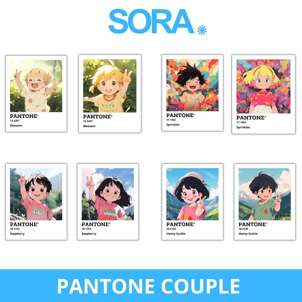 

Pantone Sticker Couple Bocil