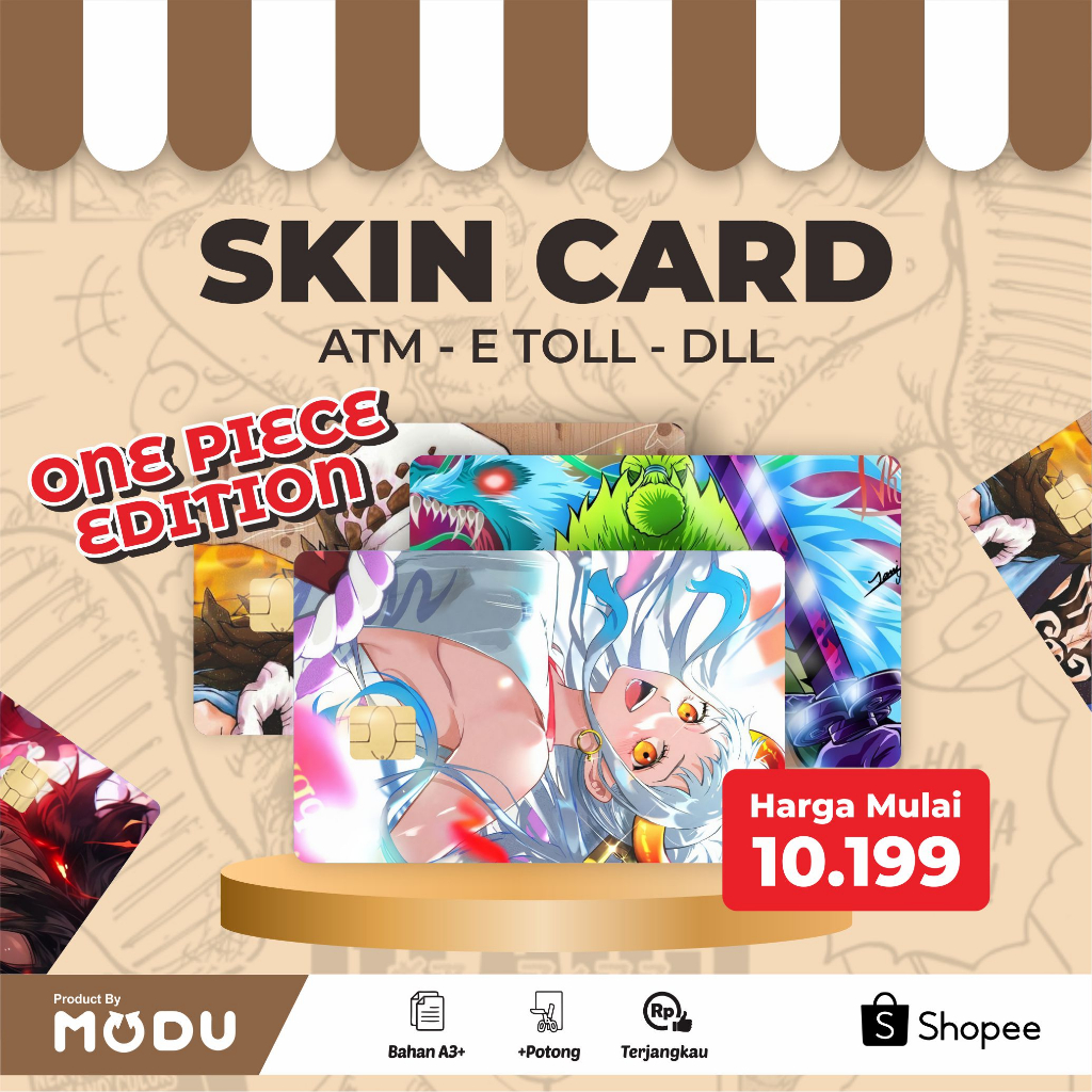 

Skin ATM Onepiece Edition fullcolour glossy anti air